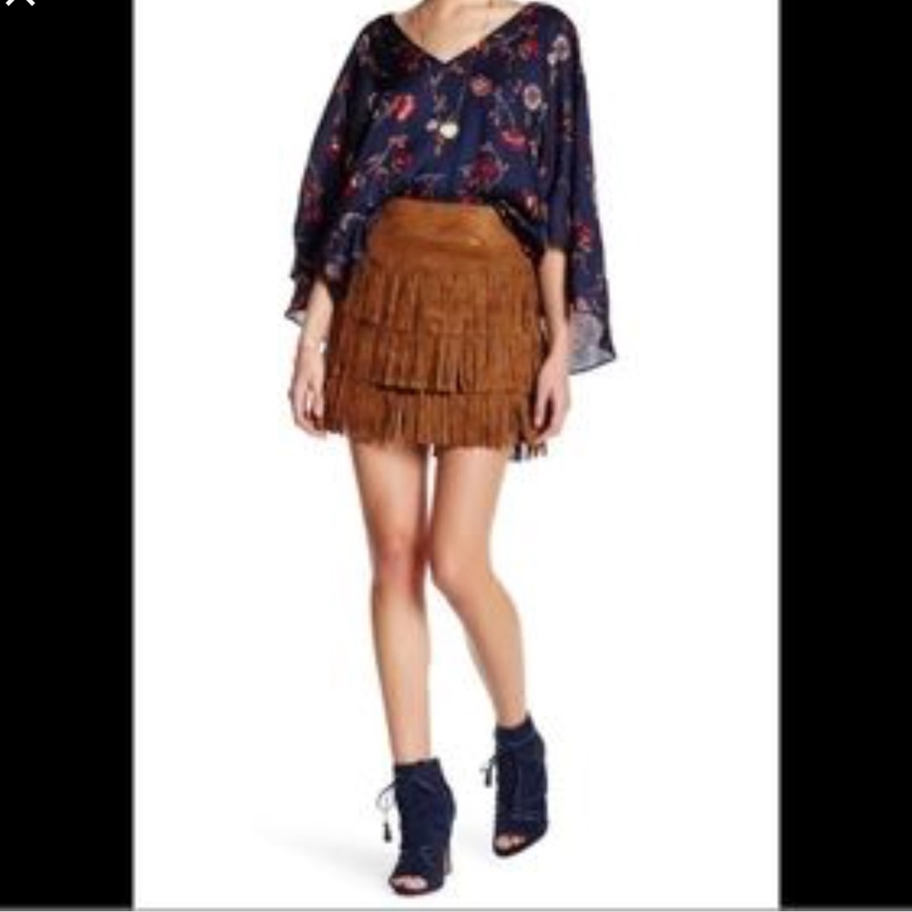 Cupcakes and Cashmere Fringe Skirt